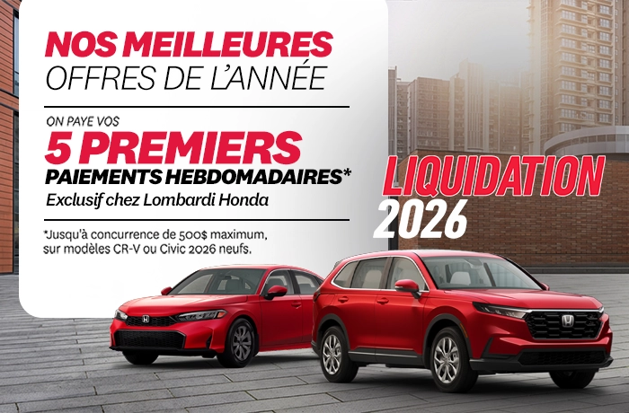 Bannière de LIQUIDATION 2026